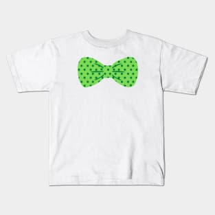 Green polkadot tie Kids T-Shirt